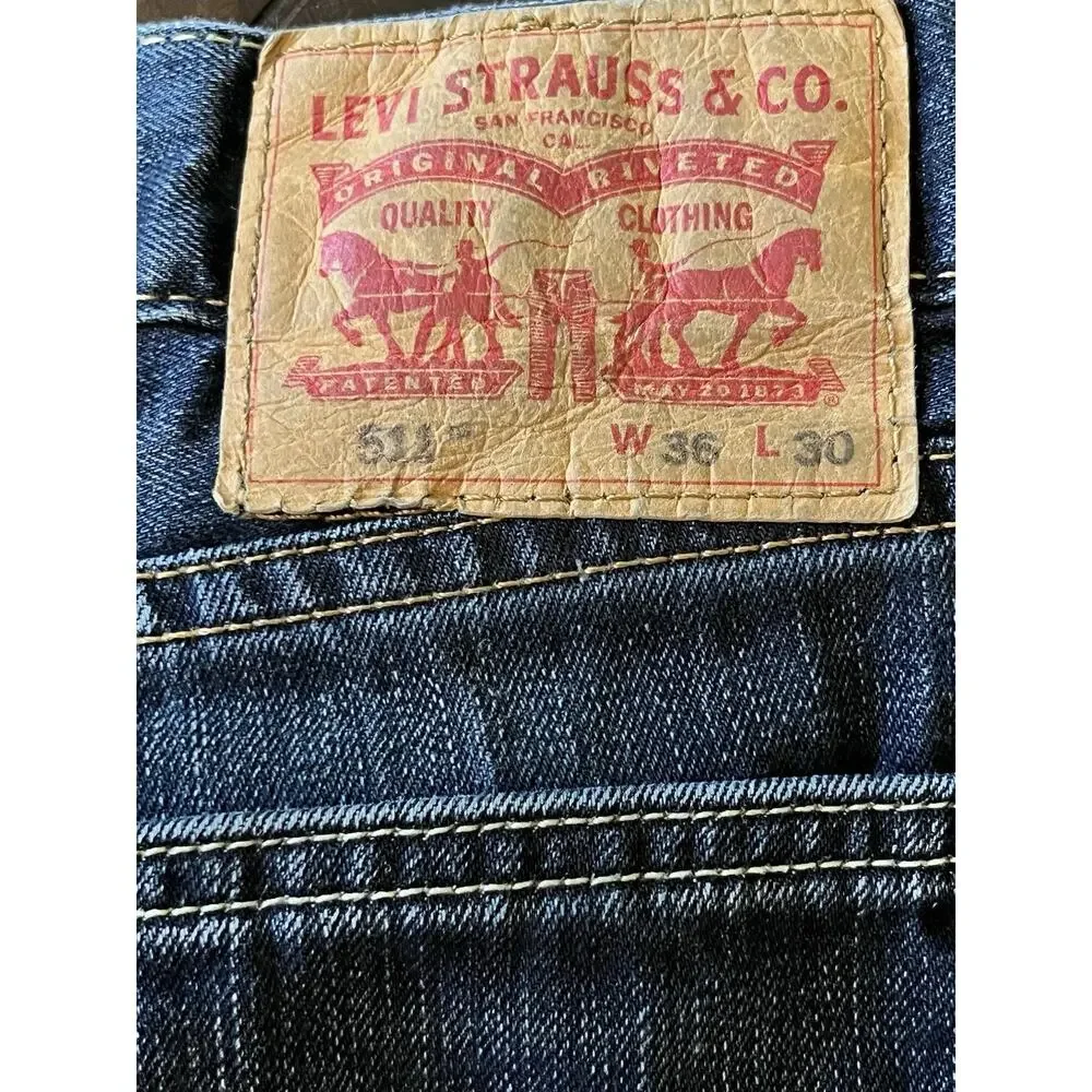 Levi's 511 Men’s Denim Jeans Size 36x30 W36 L30 Medium Wash Classic